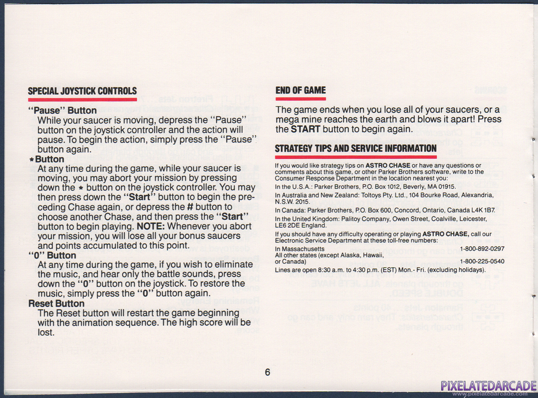 Astro Chase: Instruction Manual - Page 6