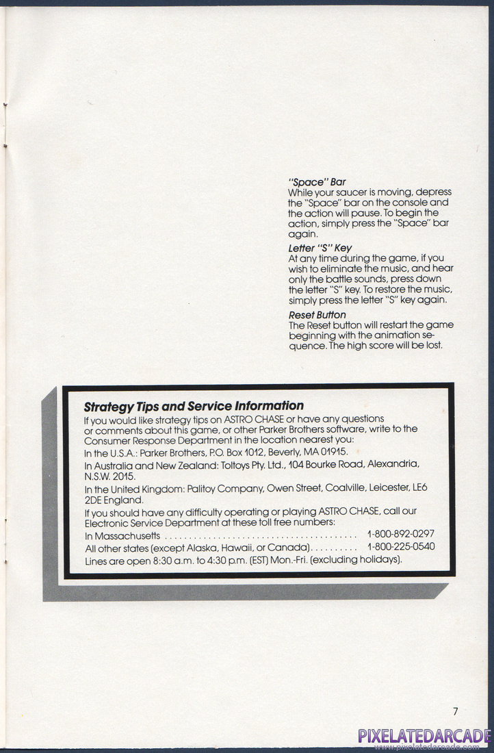 Astro Chase: Instruction Manual - Page 7