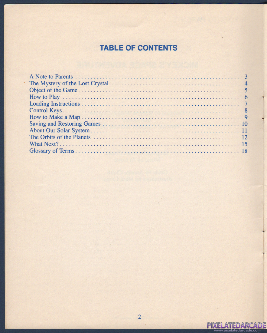 Mickey's Space Adventure: Instruction Manual - Page 3