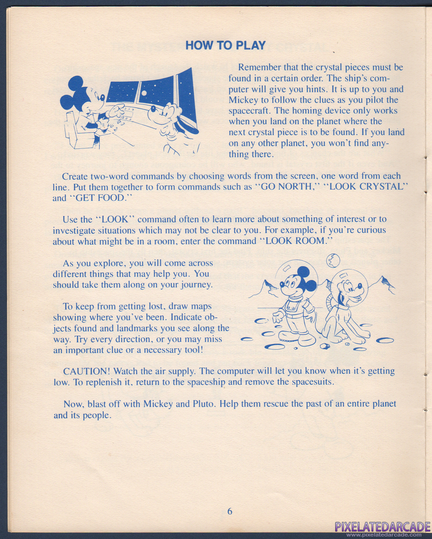 Mickey's Space Adventure: Instruction Manual - Page 7