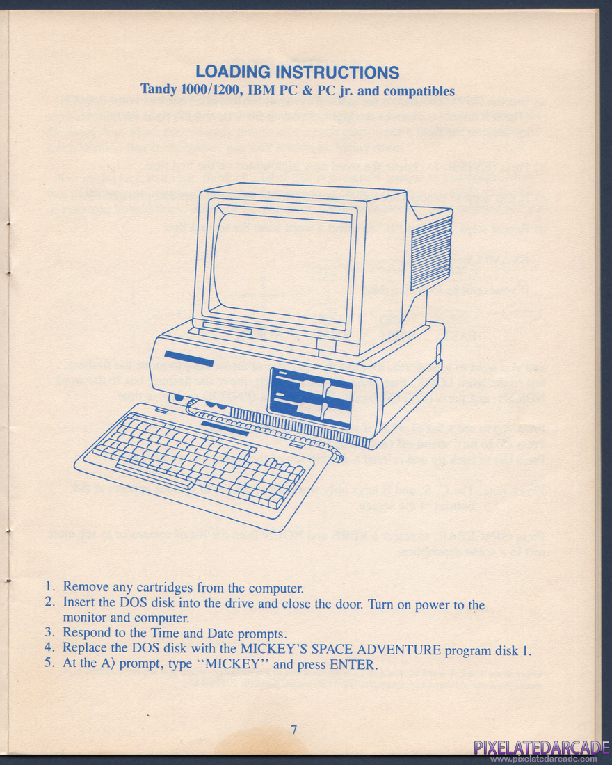 Mickey's Space Adventure: Instruction Manual - Page 8