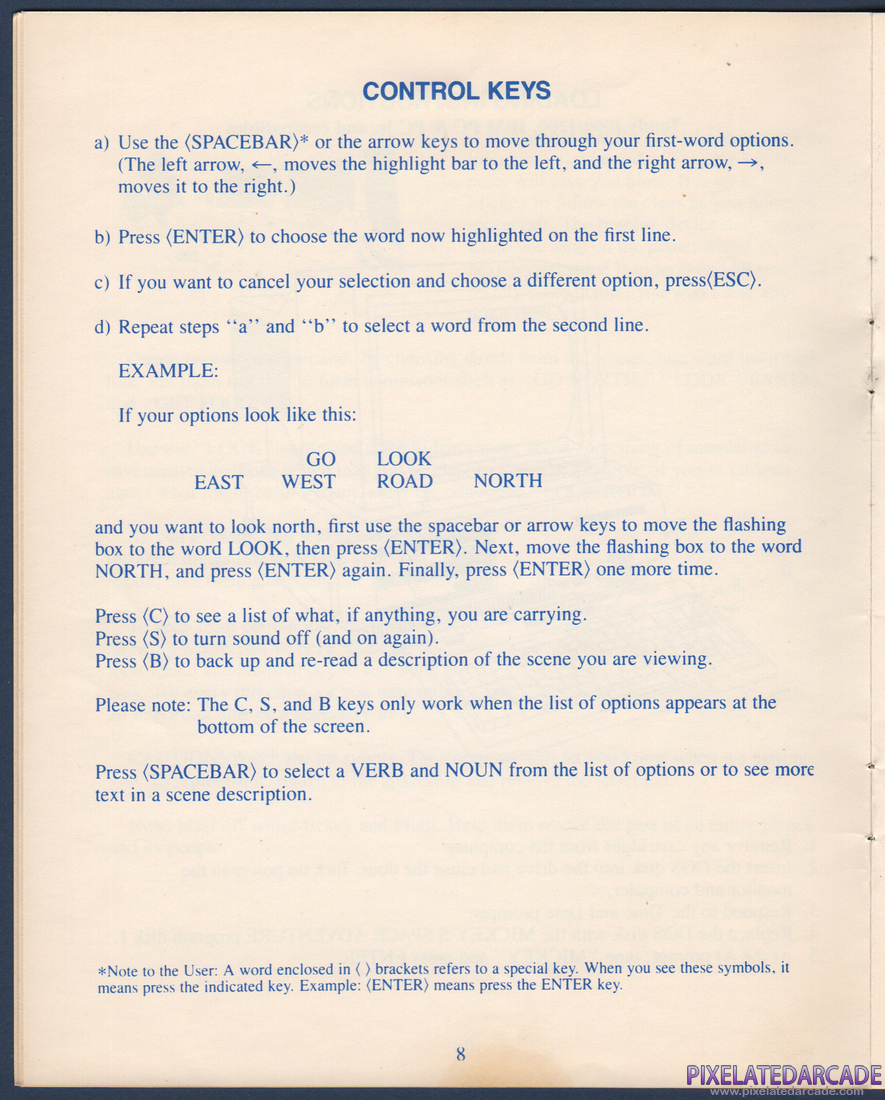 Mickey's Space Adventure: Instruction Manual - Page 9