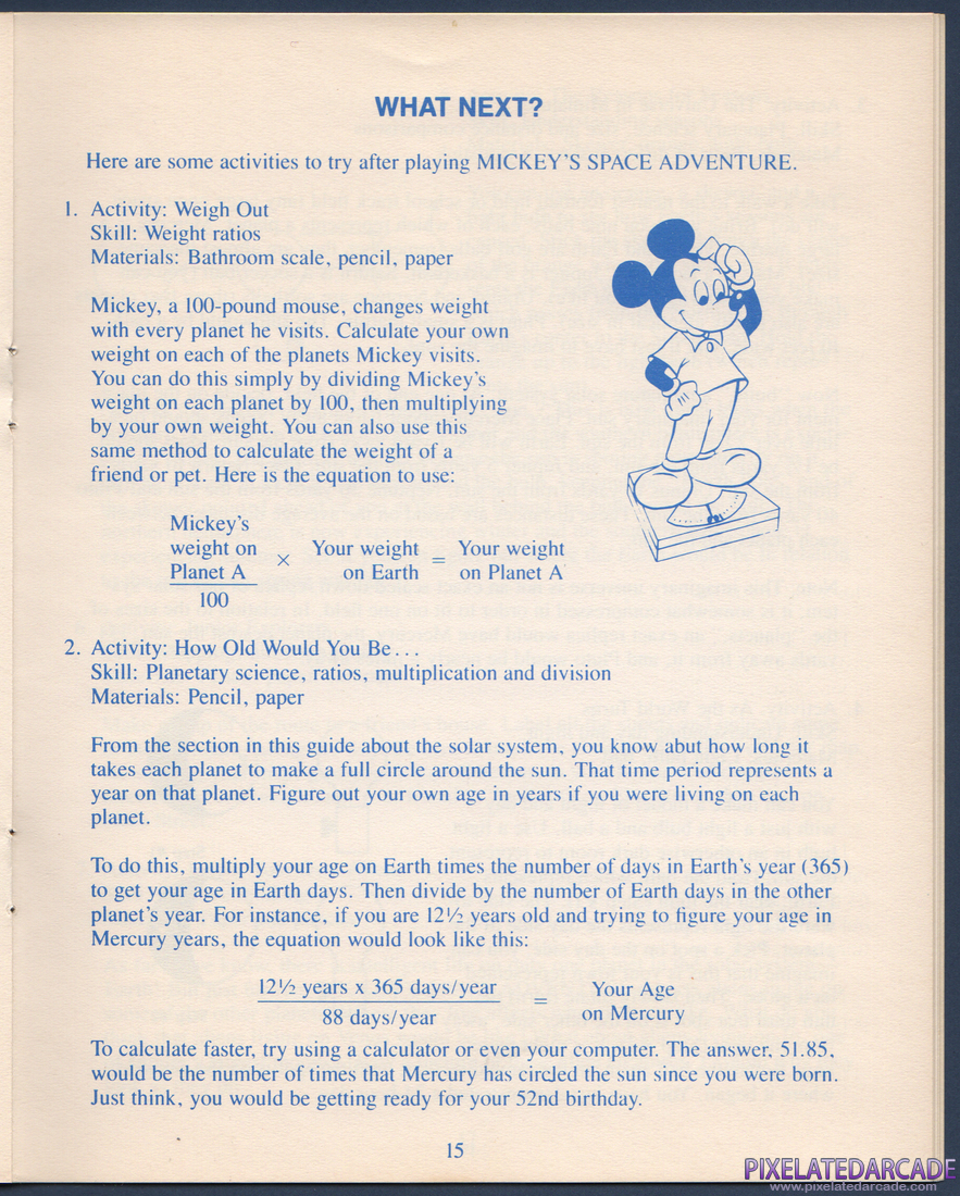 Mickey's Space Adventure: Instruction Manual - Page 16