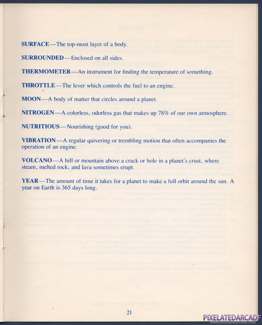 Mickey's Space Adventure: Instruction Manual - Page 22
