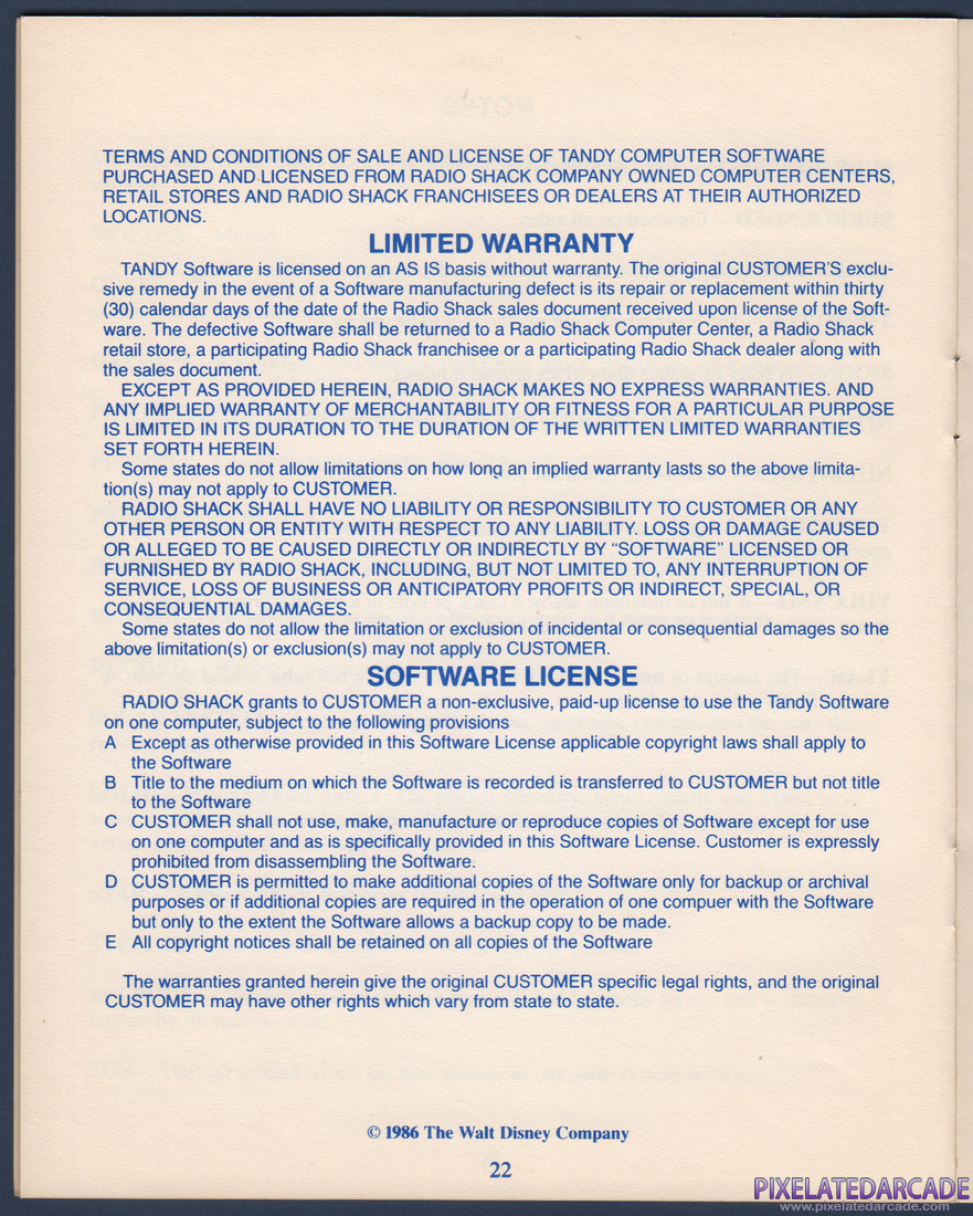 Mickey's Space Adventure: Instruction Manual - Page 23