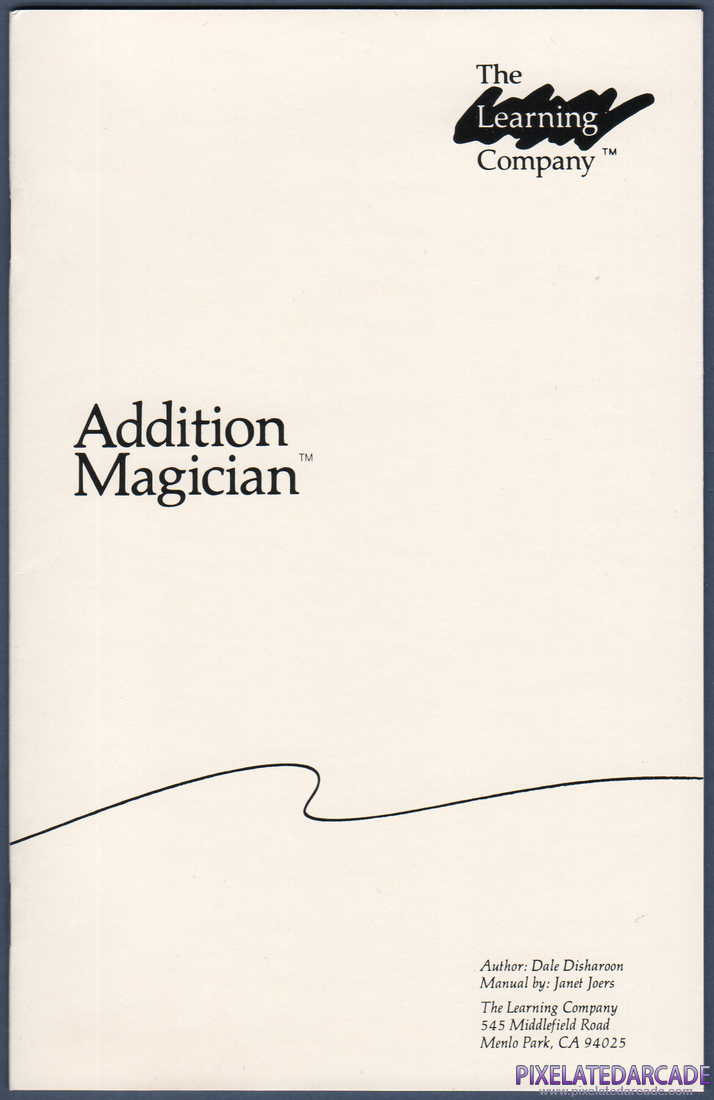 Addition Magician: Instruction Manual - Front Cover