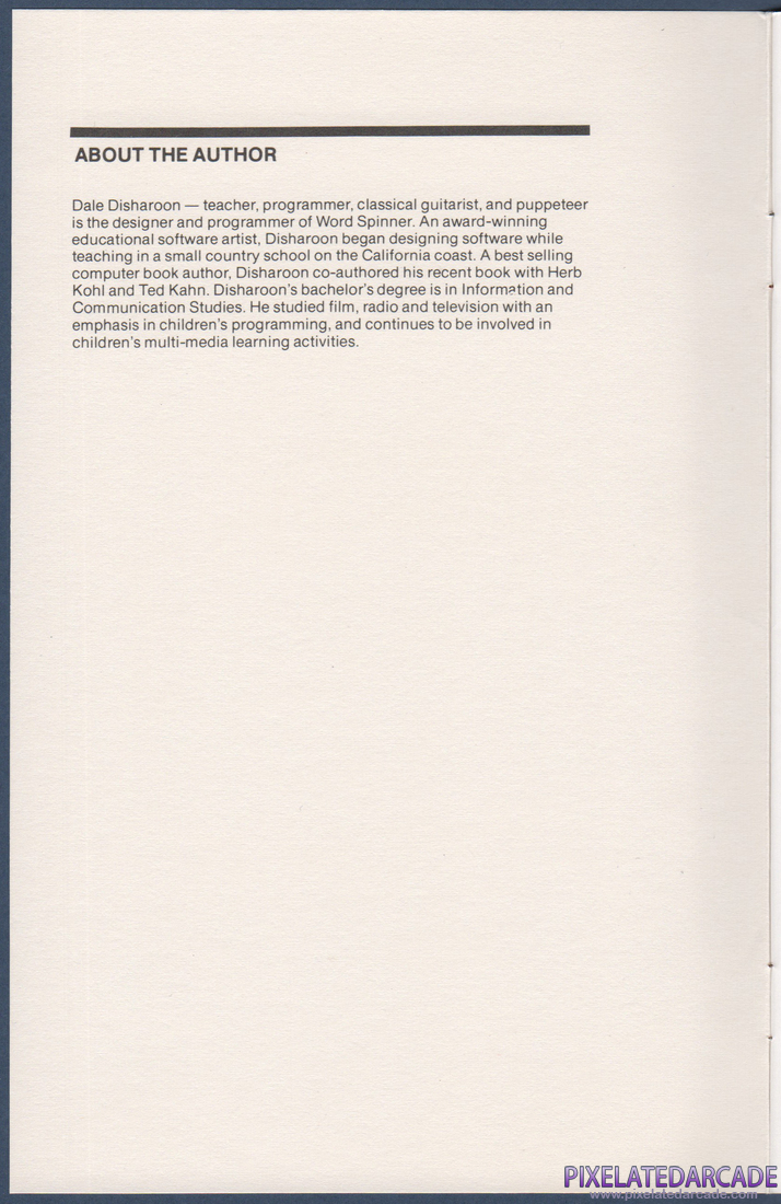Addition Magician: Instruction Manual - Inside Cover