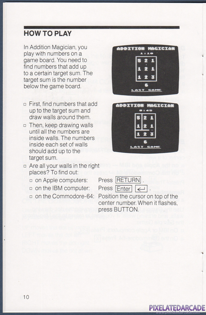 Addition Magician: Instruction Manual - Page 10