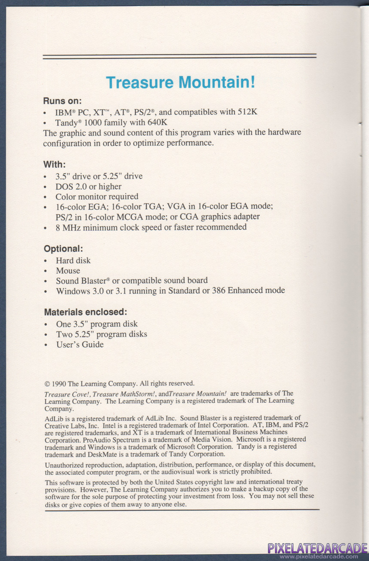 Super Solvers: Treasure Mountain!: Instruction Manual - Page 2