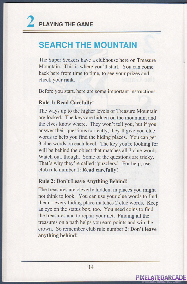 Super Solvers: Treasure Mountain!: Instruction Manual - Page 20