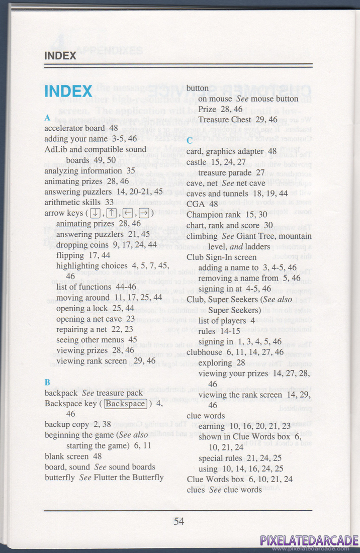 Super Solvers: Treasure Mountain!: Instruction Manual - Page 60