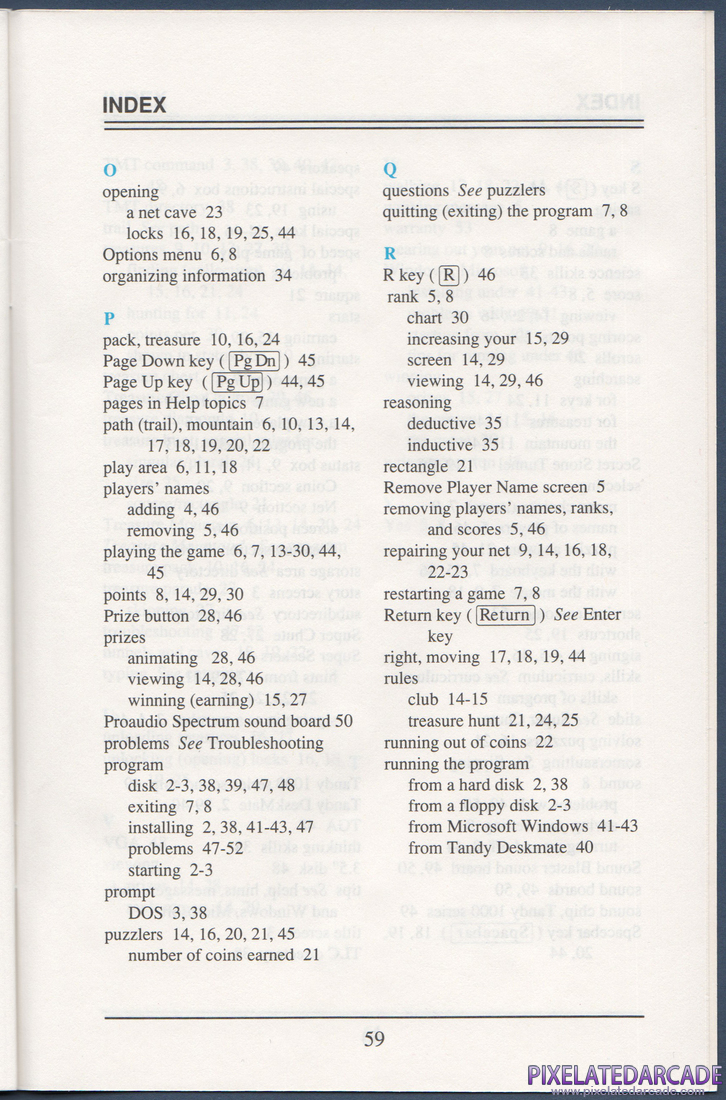Super Solvers: Treasure Mountain!: Instruction Manual - Page 65
