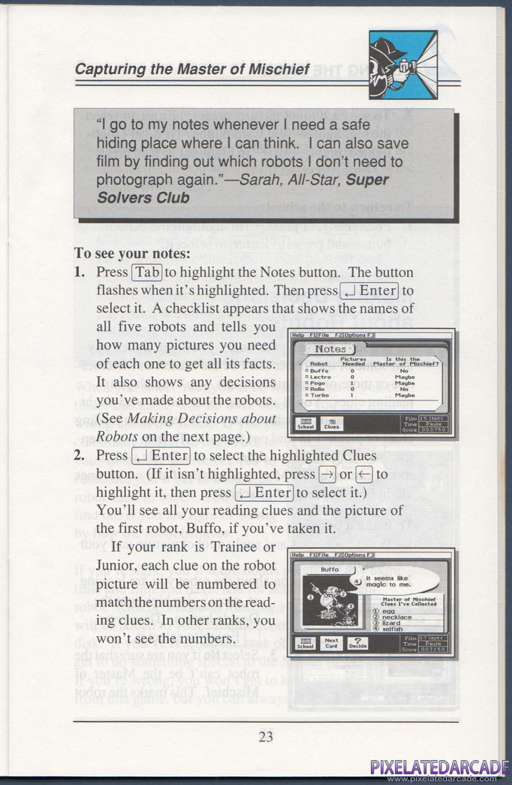 Super Solvers: Midnight Rescue!: Instruction Manual - Page 29