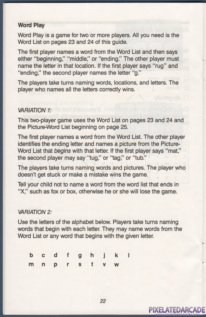Reader Rabbit: Instruction Manual - Page 28