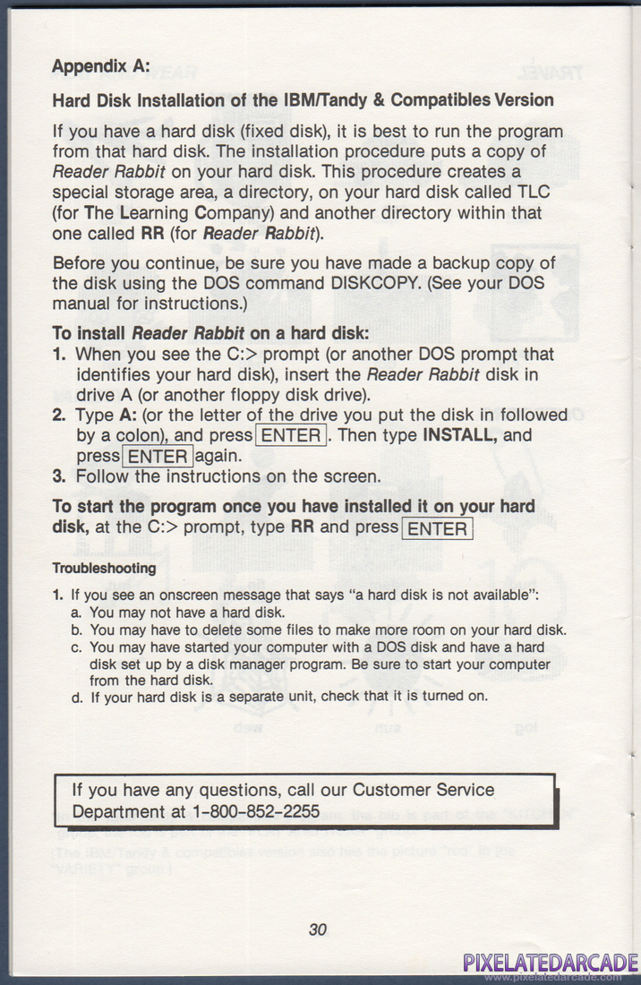 Reader Rabbit: Instruction Manual - Page 36