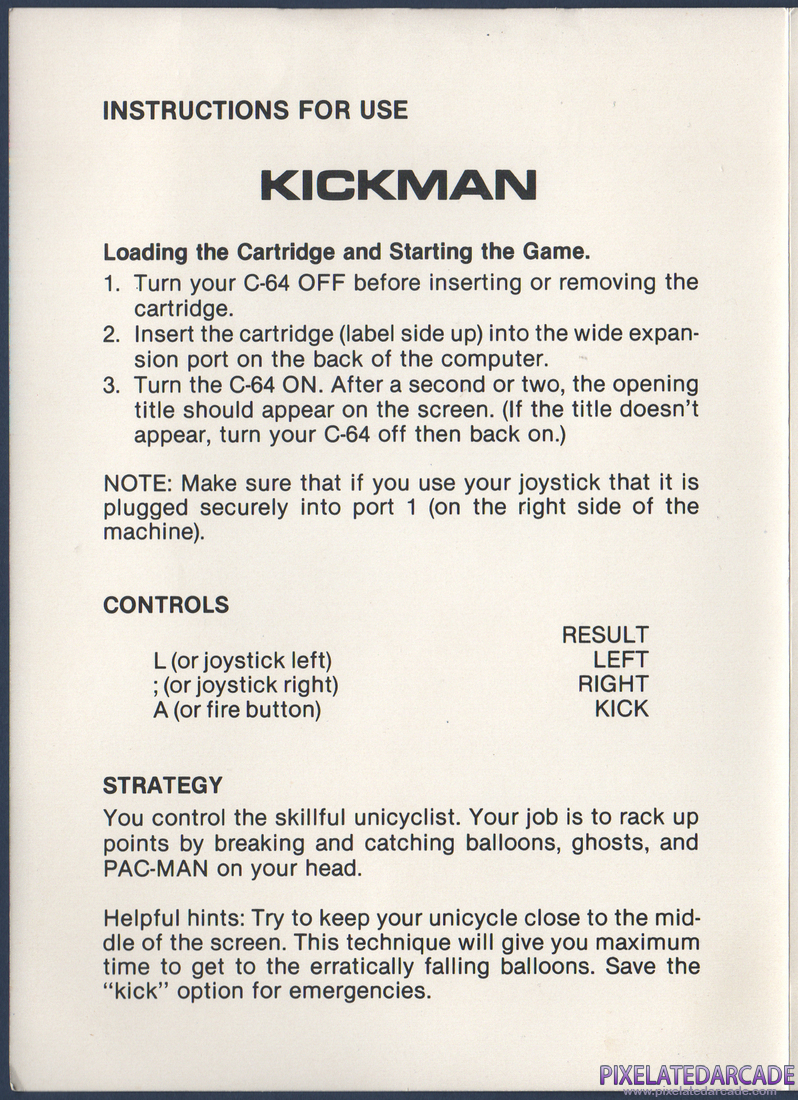 Kick: Instruction Manual - Page 2