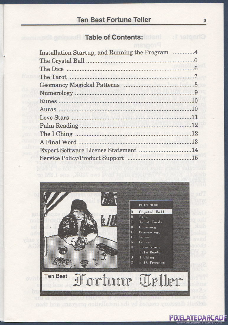 10 Best Fortune Teller: Instruction Manual - Page 3