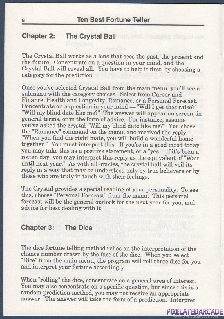 10 Best Fortune Teller: Instruction Manual - Page 6