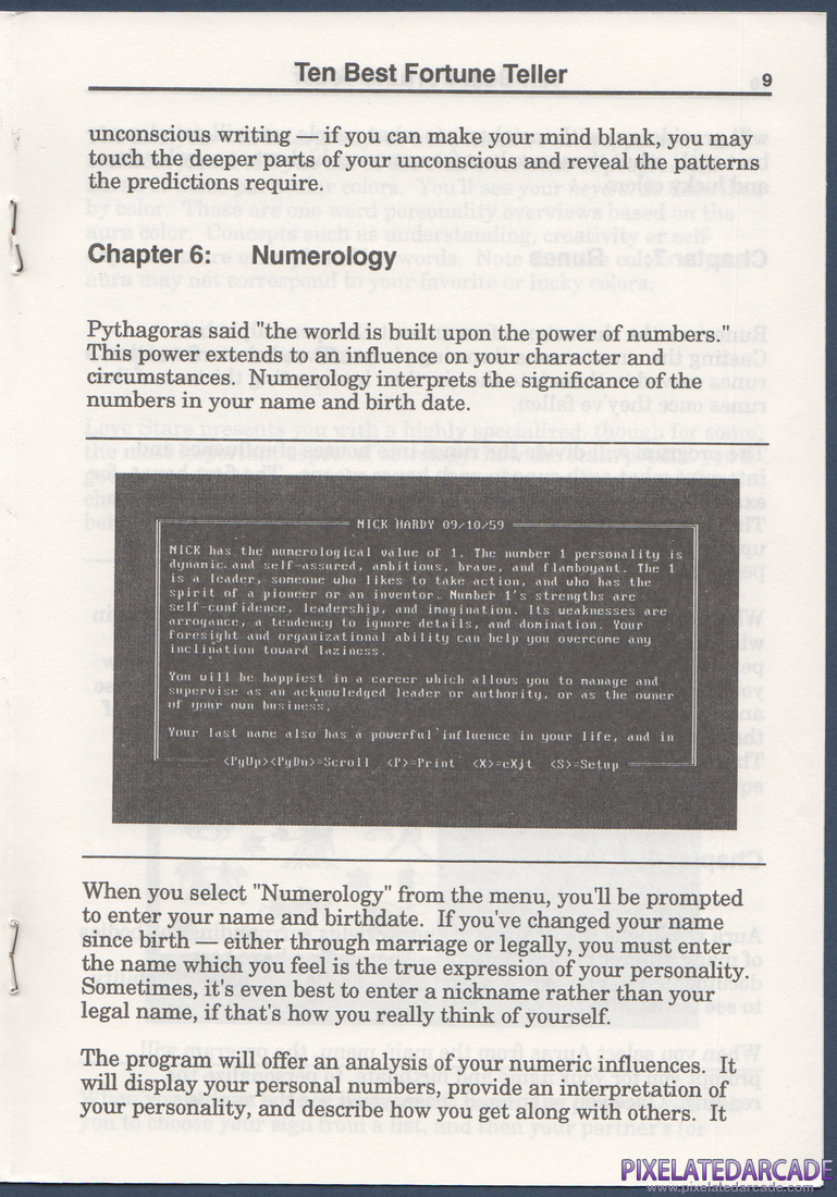 10 Best Fortune Teller: Instruction Manual - Page 9