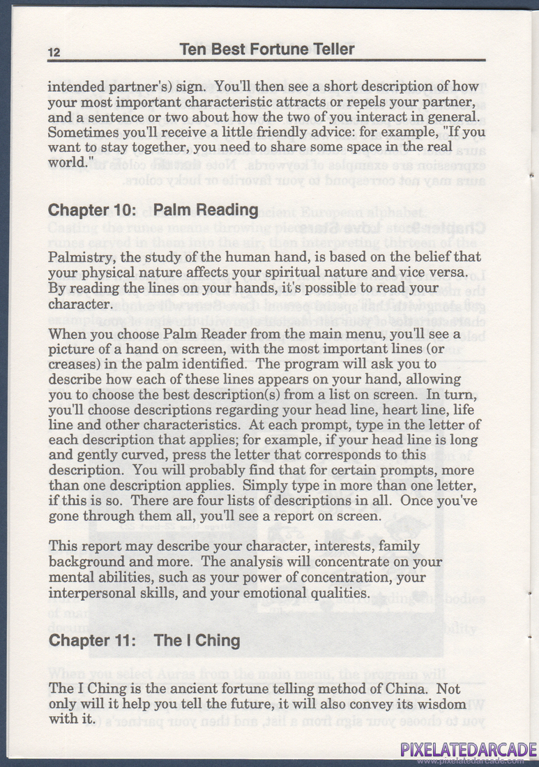 10 Best Fortune Teller: Instruction Manual - Page 12