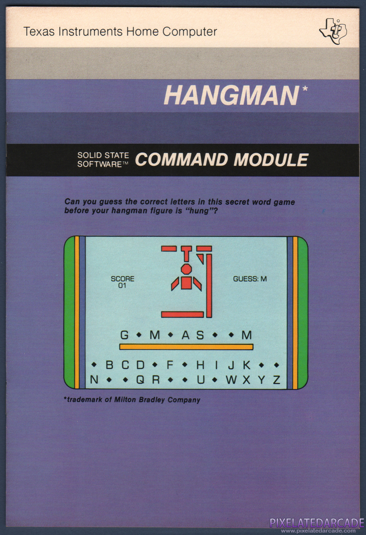 Hangman: Instruction Manual - Page 1