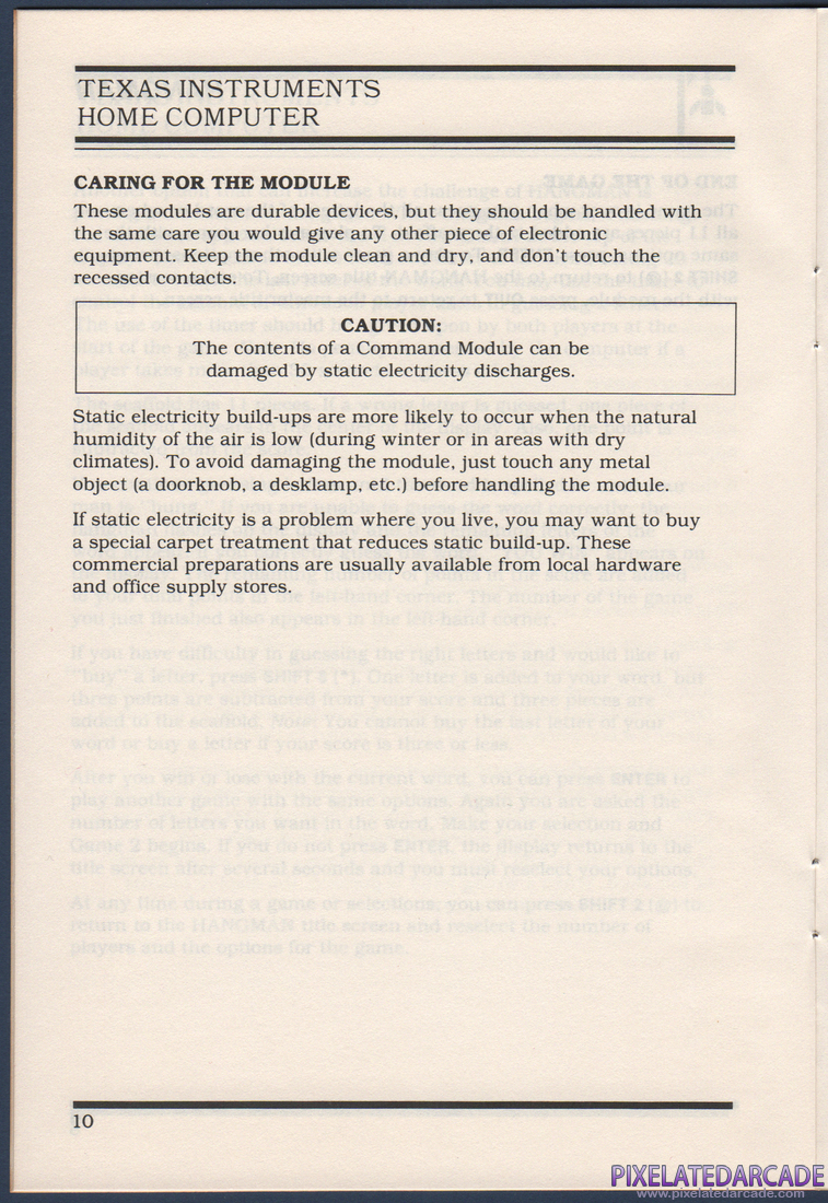 Hangman: Instruction Manual - Page 12