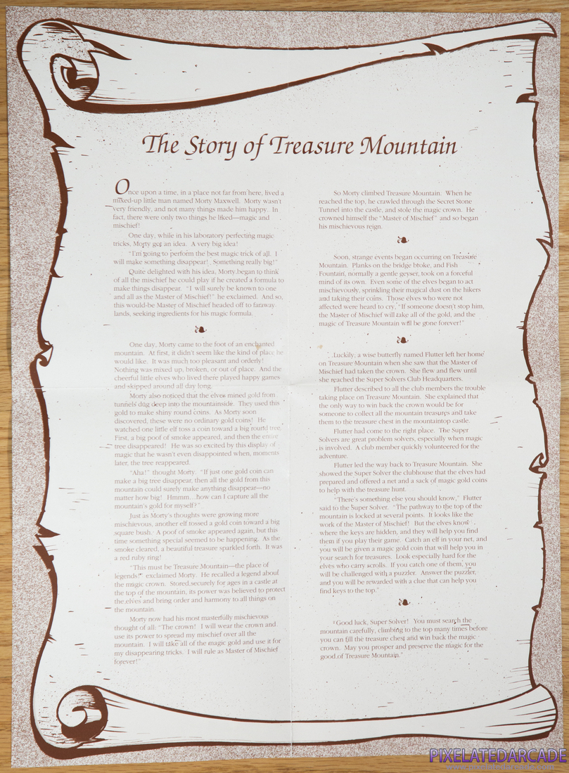 Super Solvers: Treasure Mountain!: Treasure Mountain Map - Back
