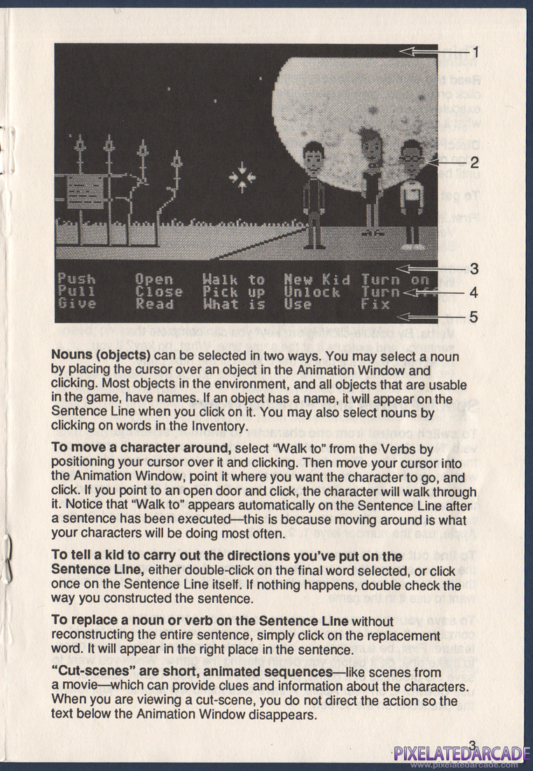 Maniac Mansion: Instruction Manual - Page 5