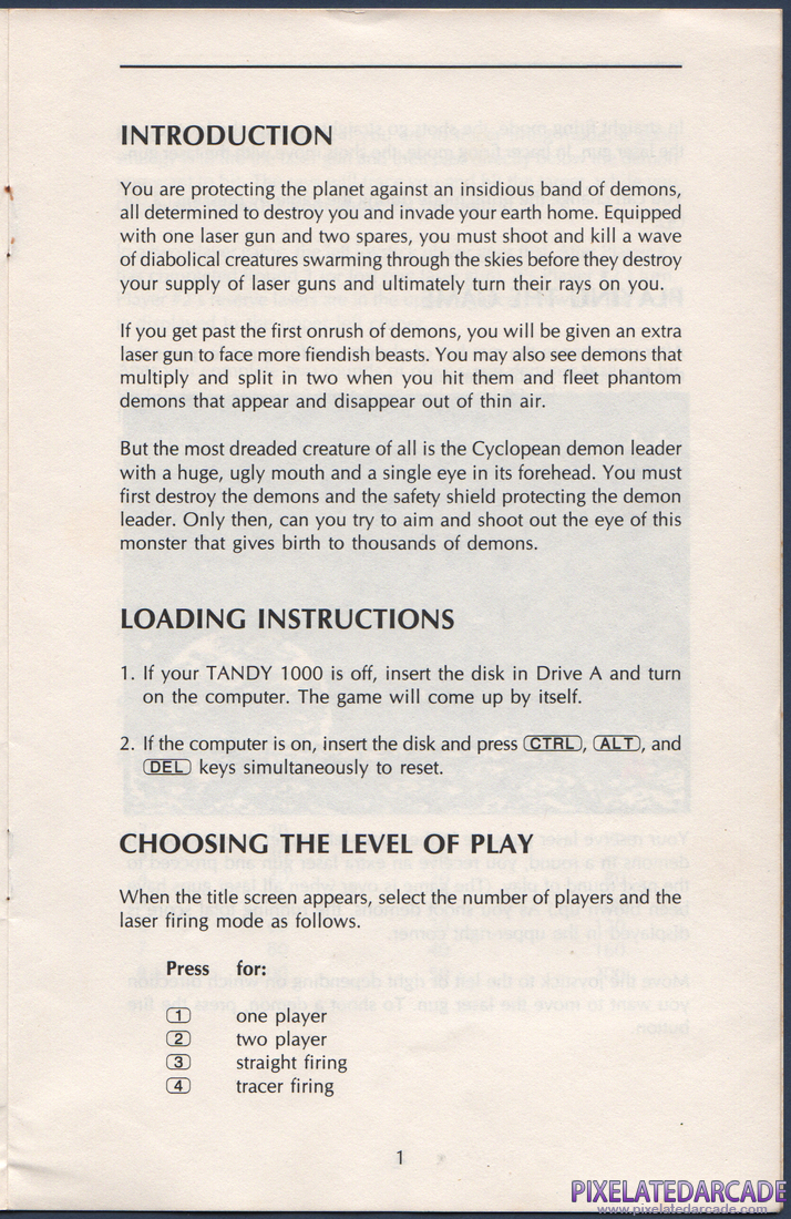 Demon Attack: Instruction Manual - Page 4