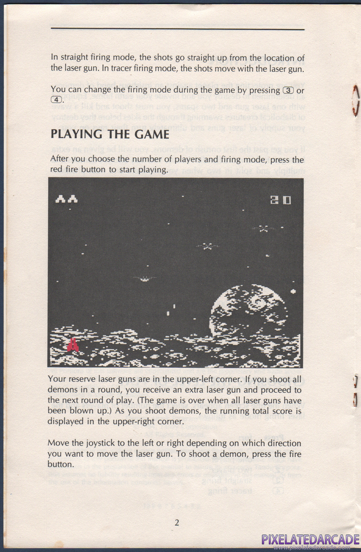 Demon Attack: Instruction Manual - Page 5