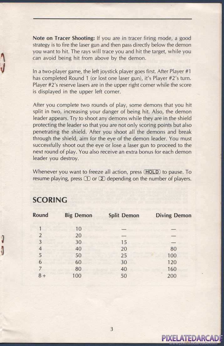 Demon Attack: Instruction Manual - Page 6