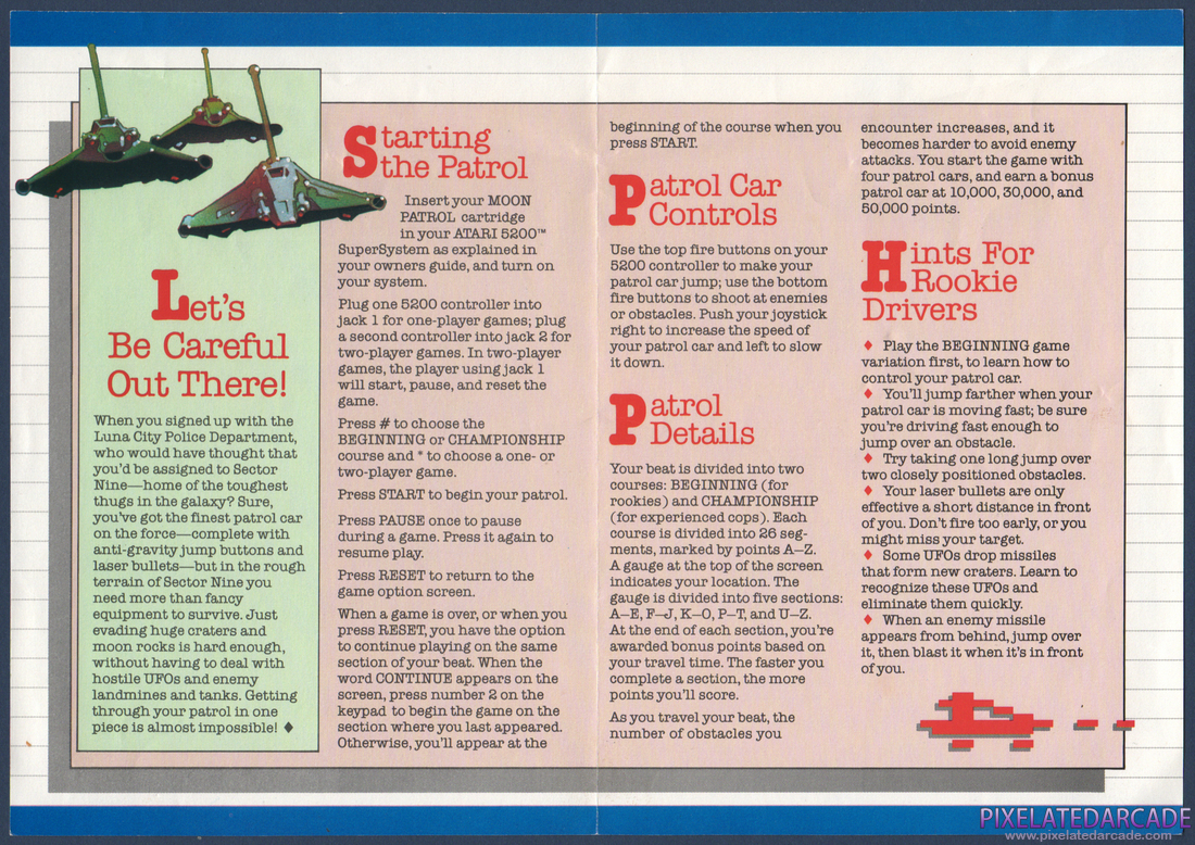 Moon Patrol: Instruction Manual - Page 2