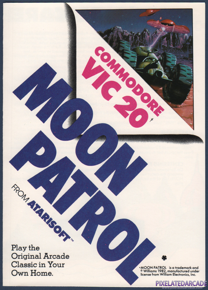 Moon Patrol: Instruction Manual - Page 1