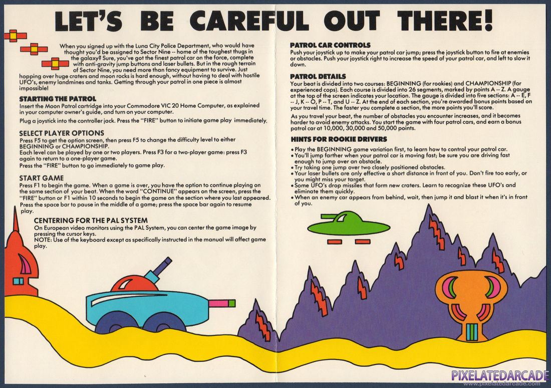 Moon Patrol: Instruction Manual - Page 2