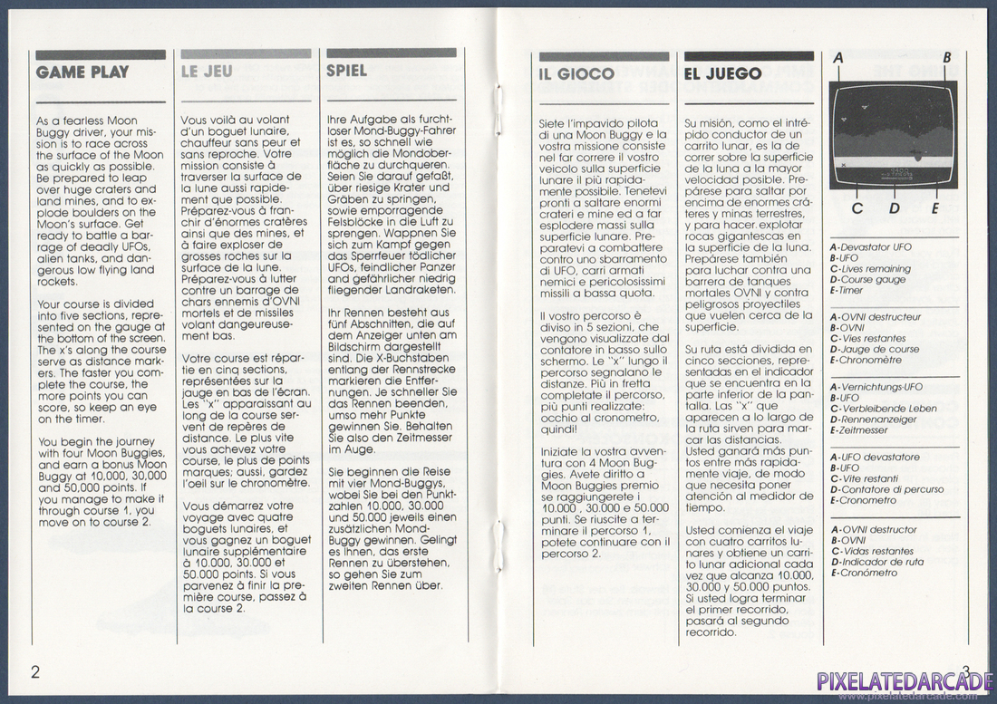 Moon Patrol: Instruction Manual - Page 3