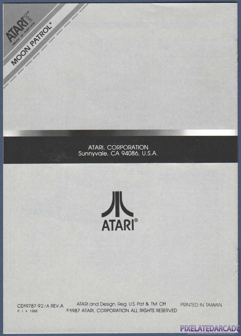 Moon Patrol: Instruction Manual - Page 7