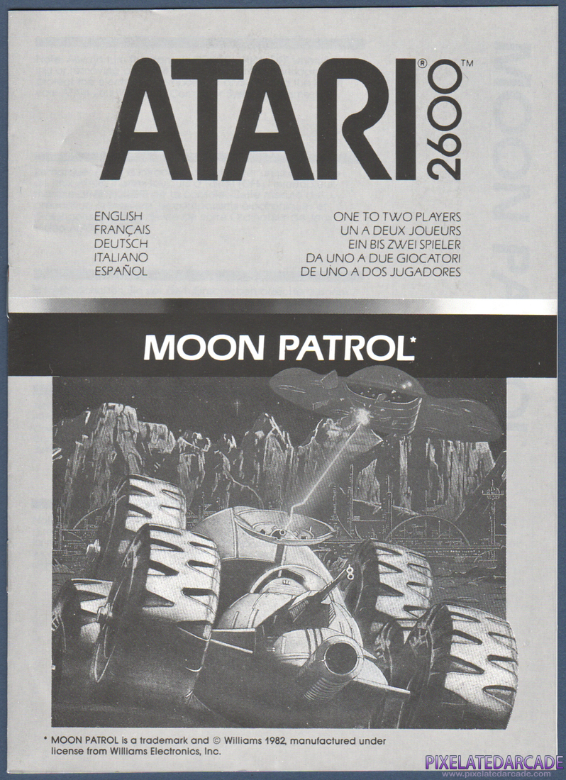 Moon Patrol: Instruction Manual - Page 1