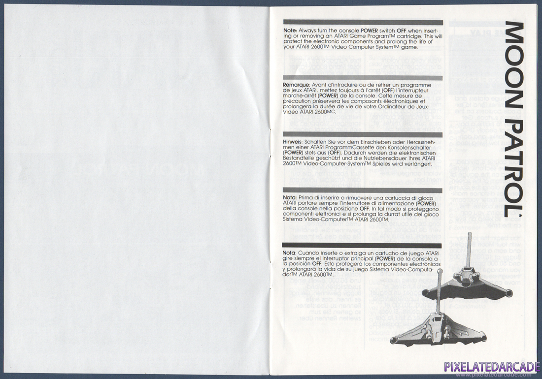 Moon Patrol: Instruction Manual - Page 2