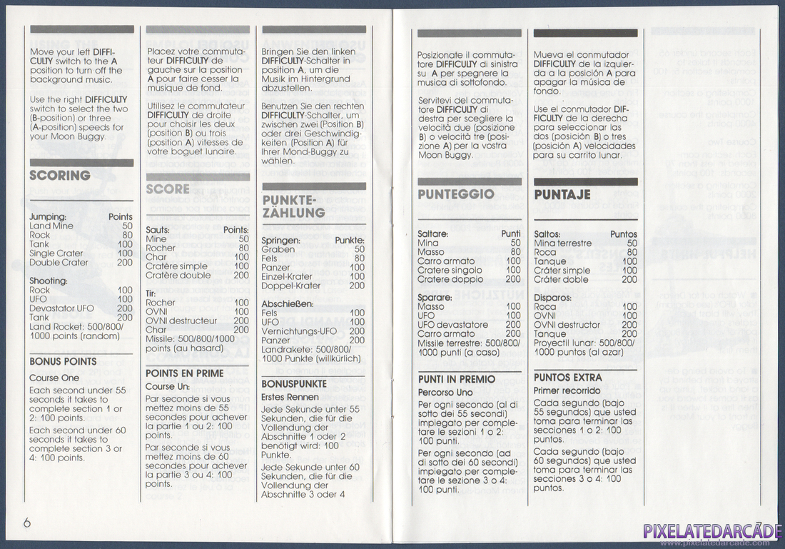 Moon Patrol: Instruction Manual - Page 5