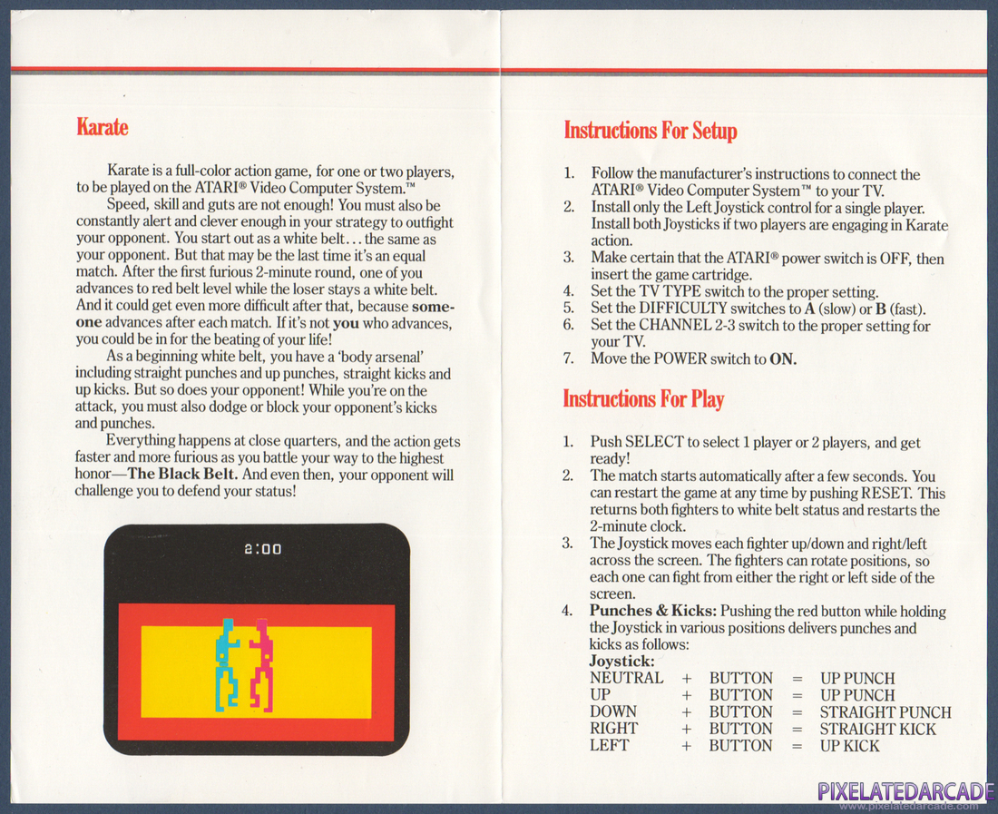 Karate: Instruction Manual - Page 2