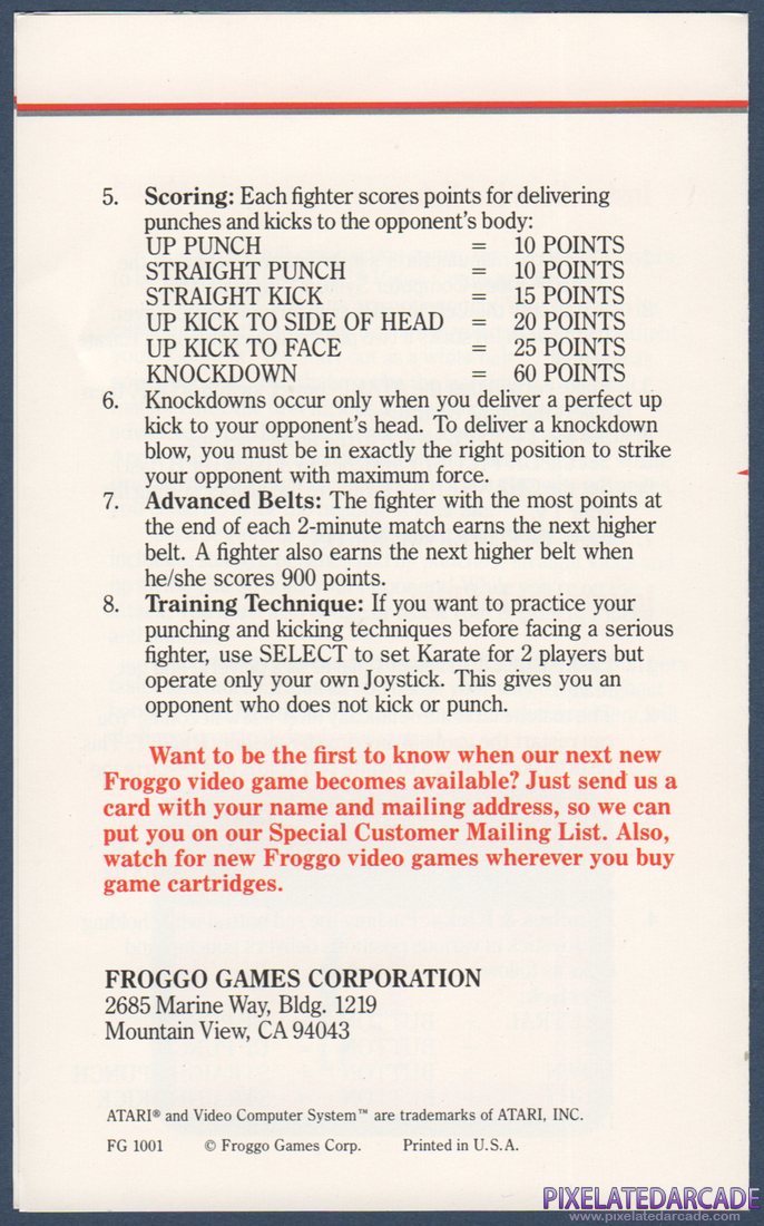 Karate: Instruction Manual - Page 3