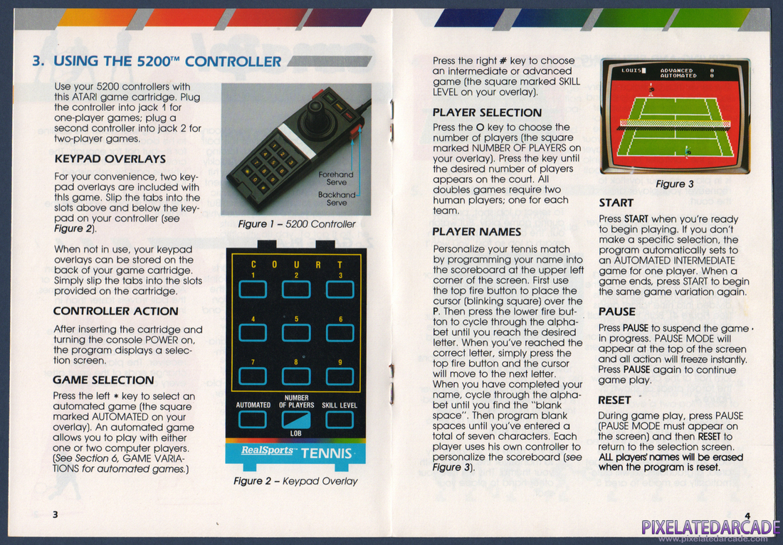 RealSports Tennis: Instruction Manual - Page 4