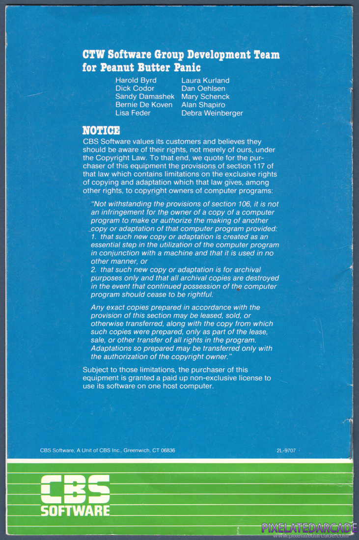 Peanut Butter Panic: Instruction Manual - Page 12