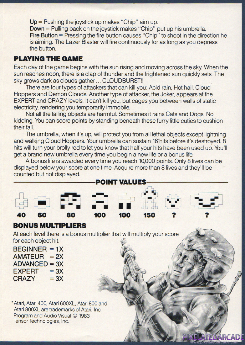 Cloudburst: Instruction Manual - Page 3