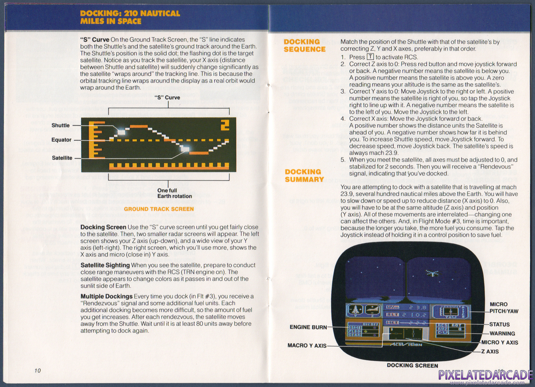 Space Shuttle: A Journey into Space: Instruction Manual - Pages 10 & 11