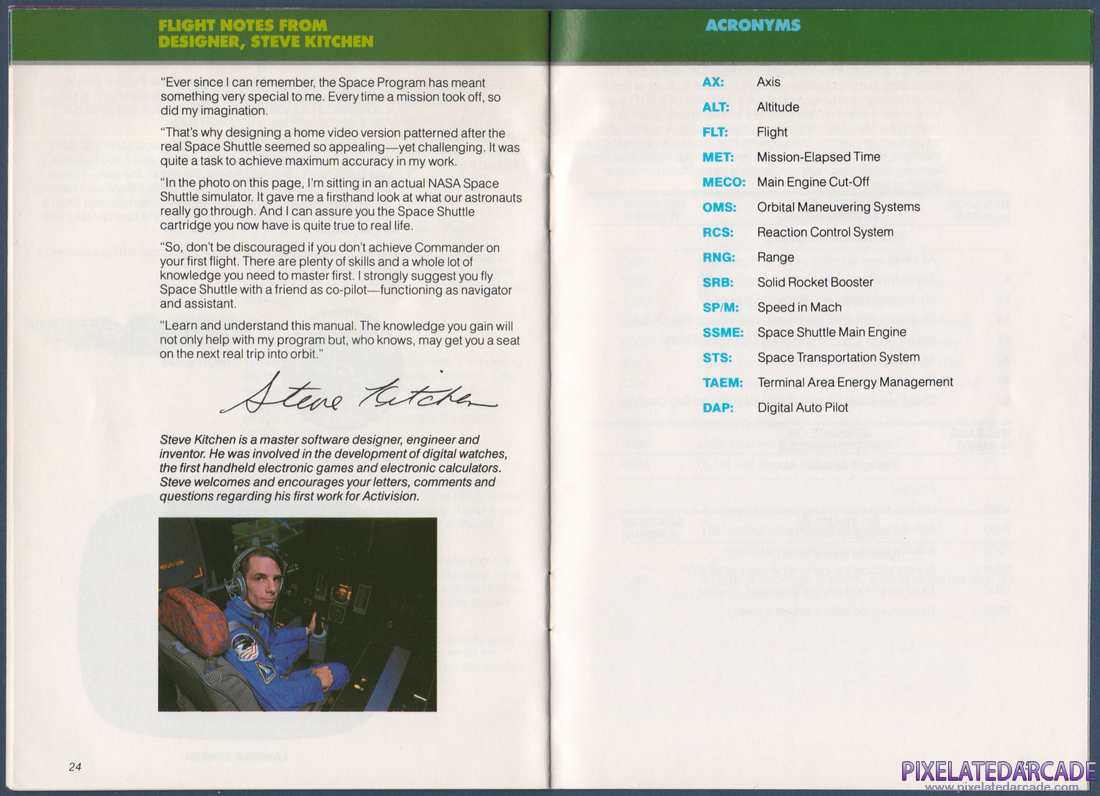 Space Shuttle: A Journey into Space: Instruction Manual - Pages 24 & 25