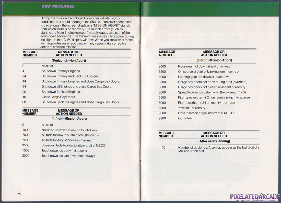 Space Shuttle: A Journey into Space: Instruction Manual - Pages 26 & 27