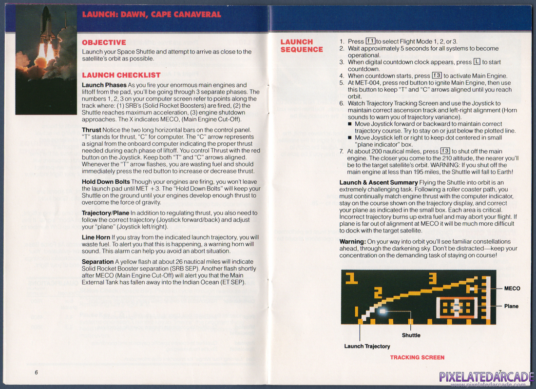Space Shuttle: A Journey into Space: Instruction Manual - Pages 6 & 7