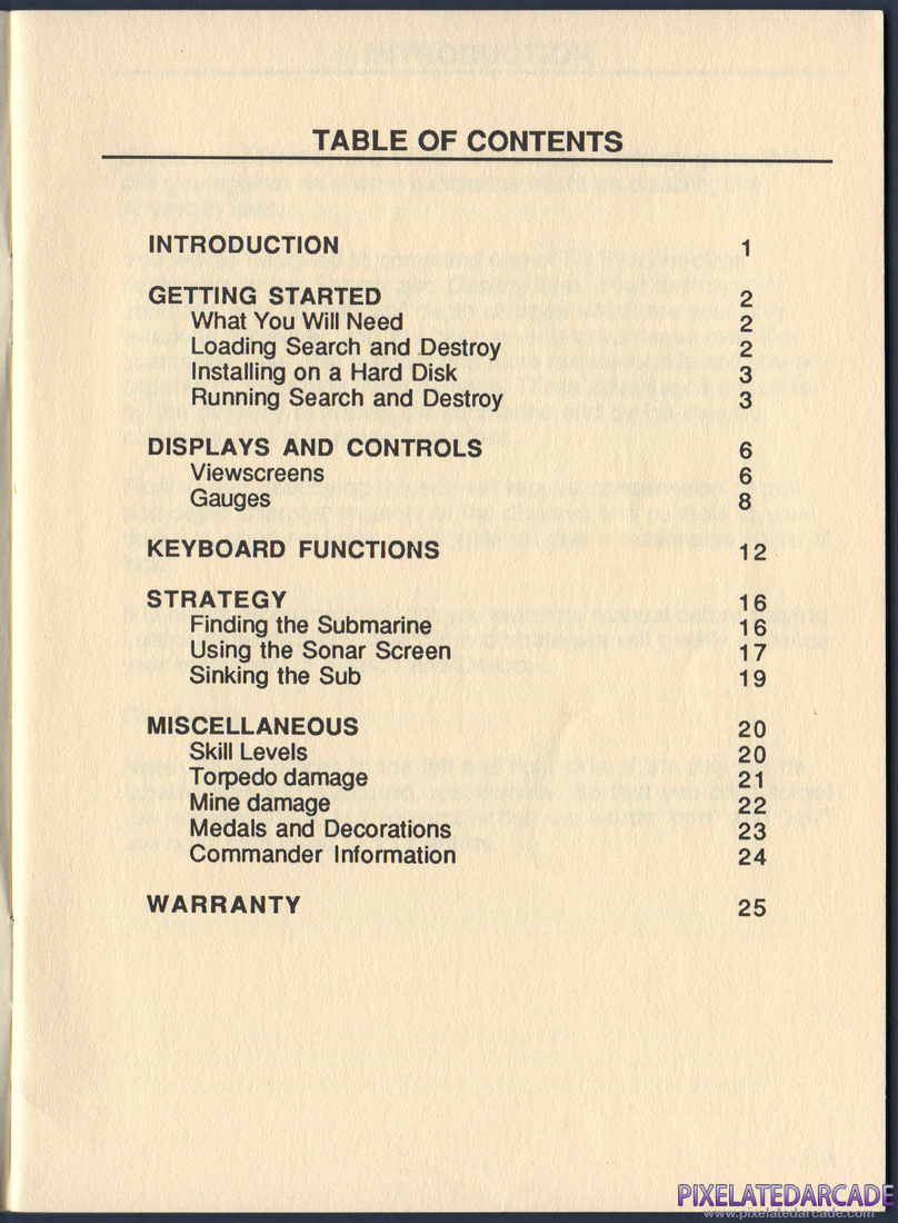 Search and Destroy: Search and Destroy Instruction Manual - Page 3