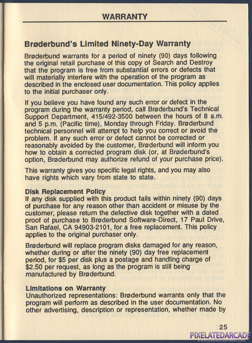 Search and Destroy: Search and Destroy Instruction Manual - Page 29